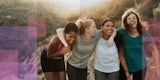 A group of friends on a hike.